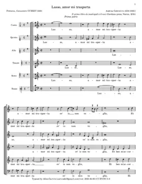 Lasso, amor mi trasporta