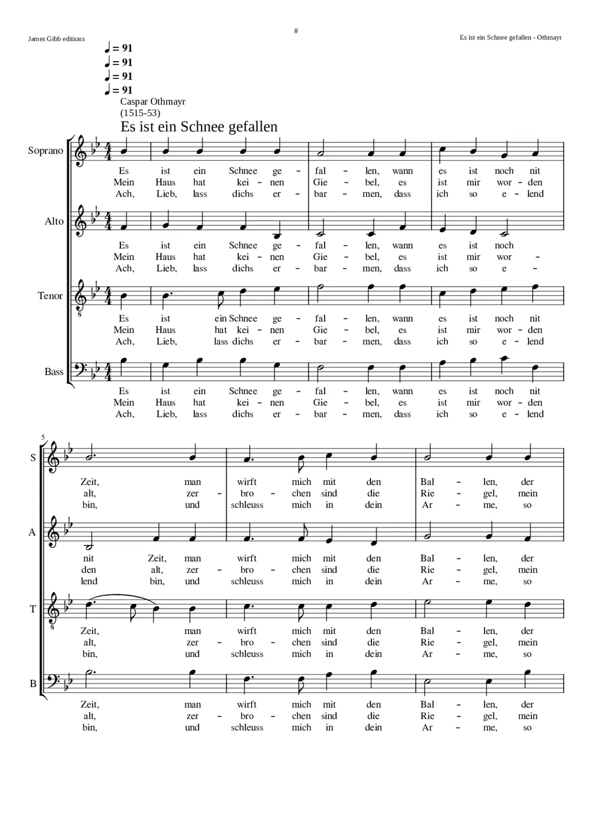 Es ist ein Schnee gefallen - Page 1