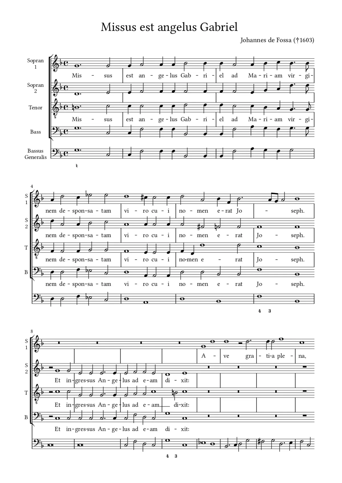 Missus est angelus Gabriel - Page 1