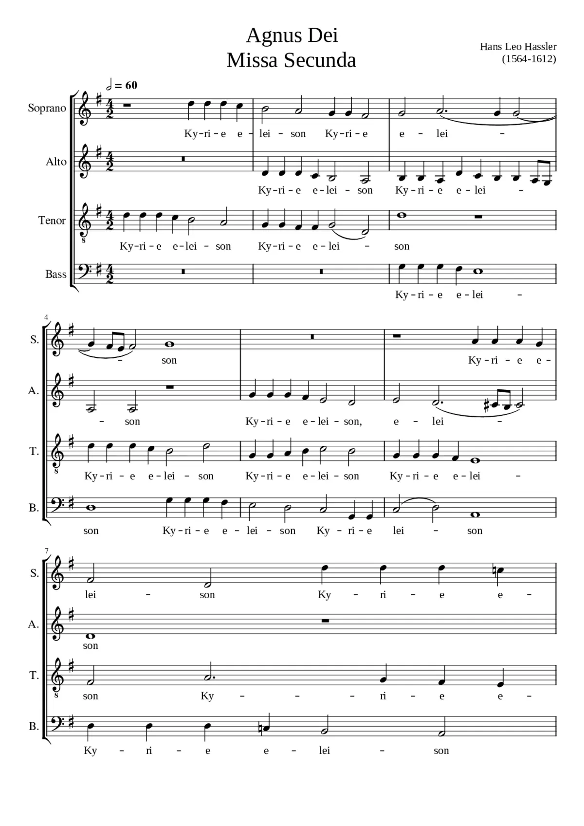 Missa Secunda - Page 1