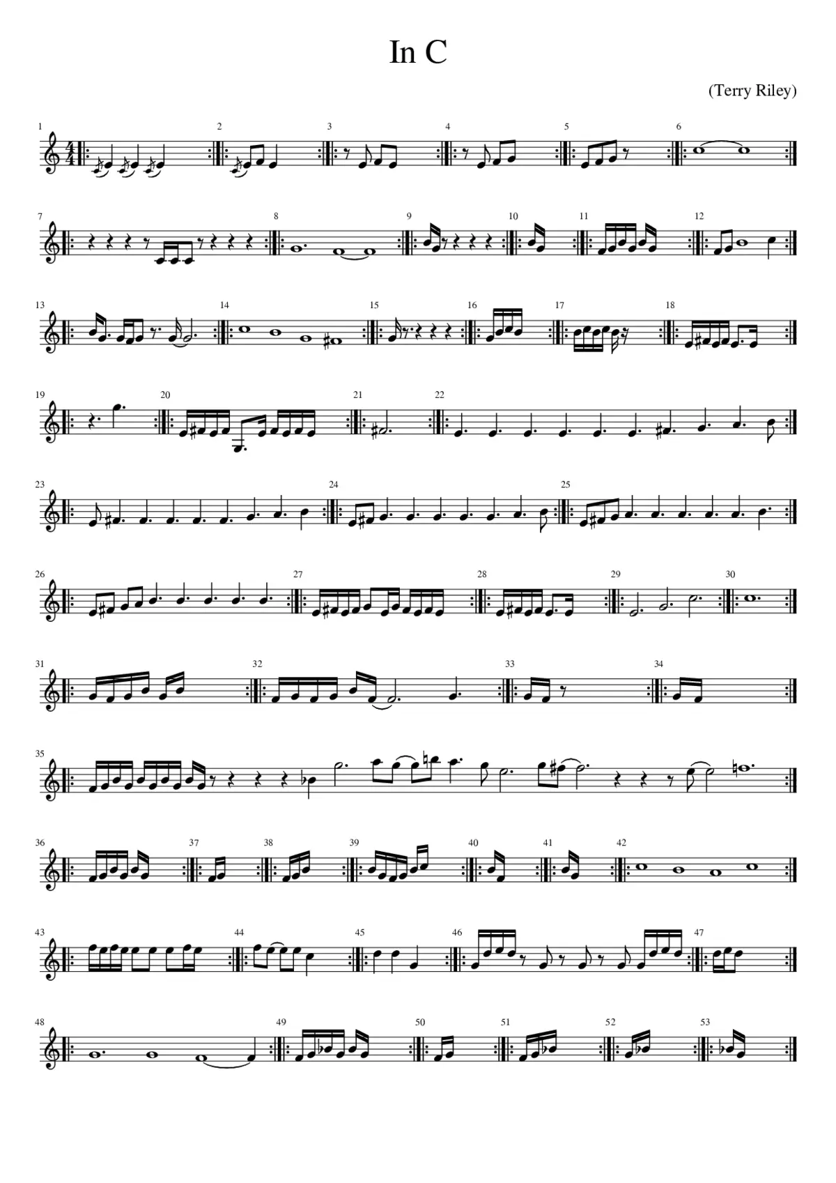In C - Page 1