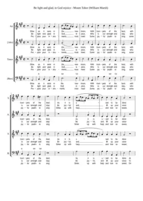 Be light and glad in God rejoice