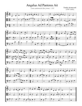 Angelus ad pastores ait