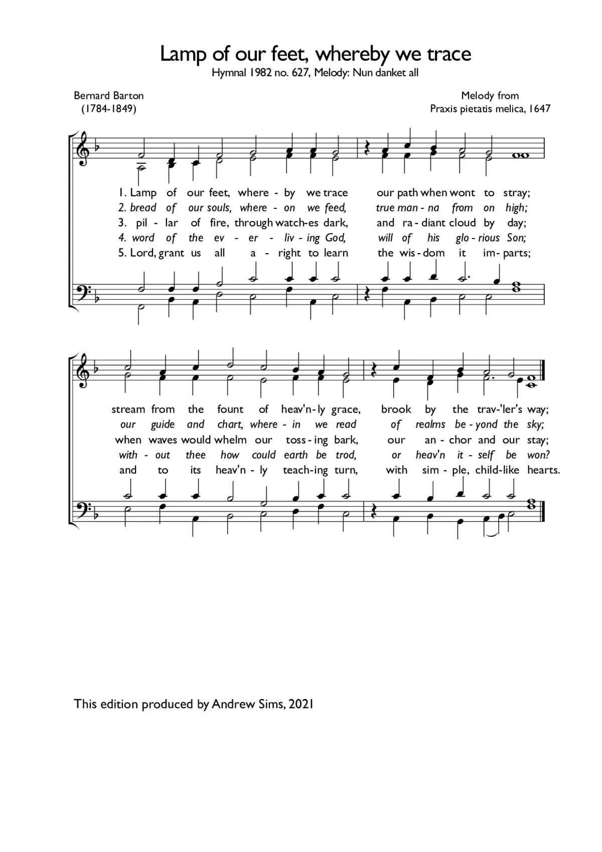 Lamp of our feet, whereby we trace - Page 1