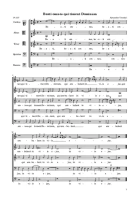 Beati omnes qui timent Dominum