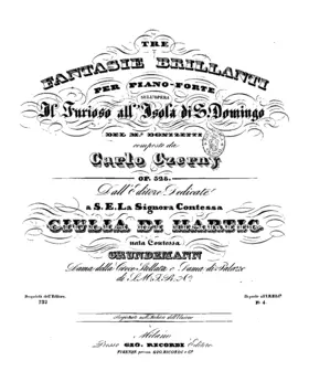Fantasie on Donizetti's Opera 'Il Furioso all' Isola di St. Domingo'