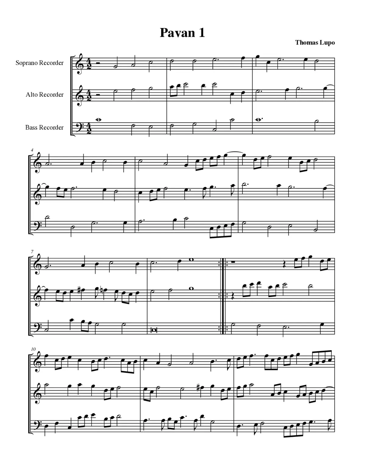 3 Pavans à 3 - Page 1