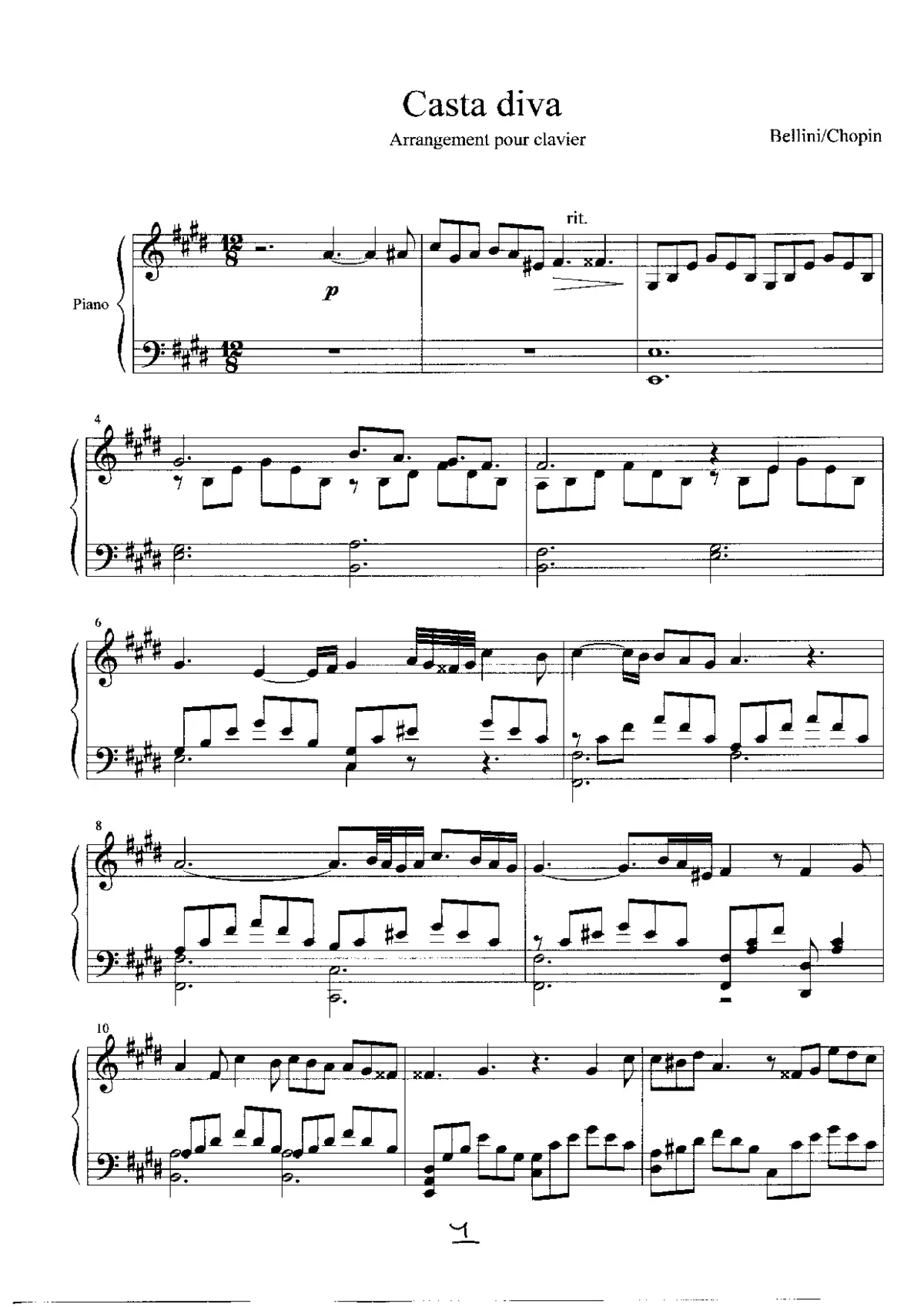 Casta Diva - Page 1