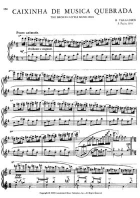 Caixinha de música quebrada