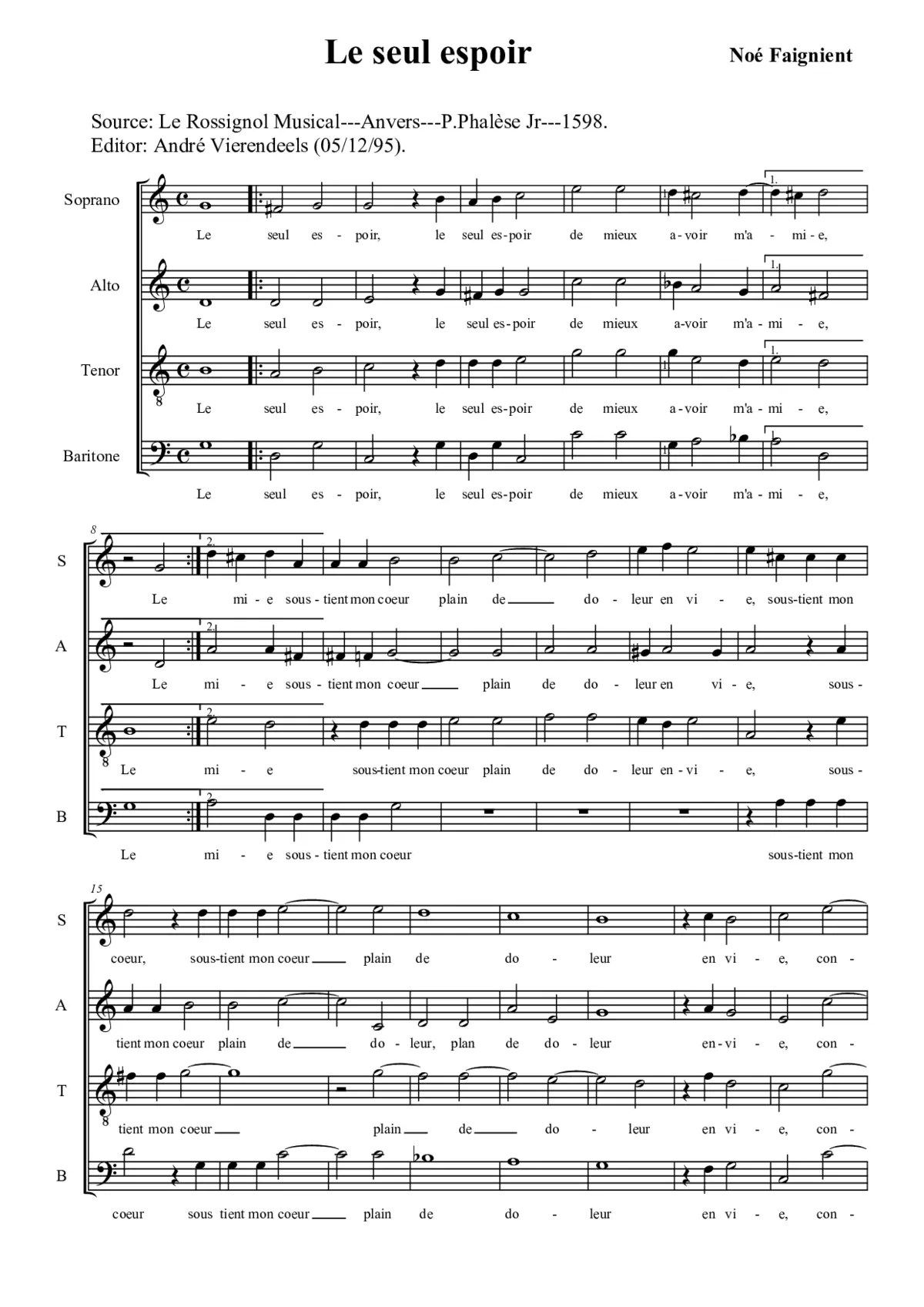 Le seul espoir - Page 1