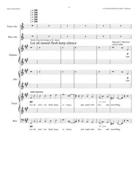 Let all mortal flesh keep silence