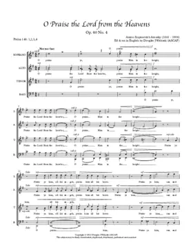 Praise the Lord from the heavens