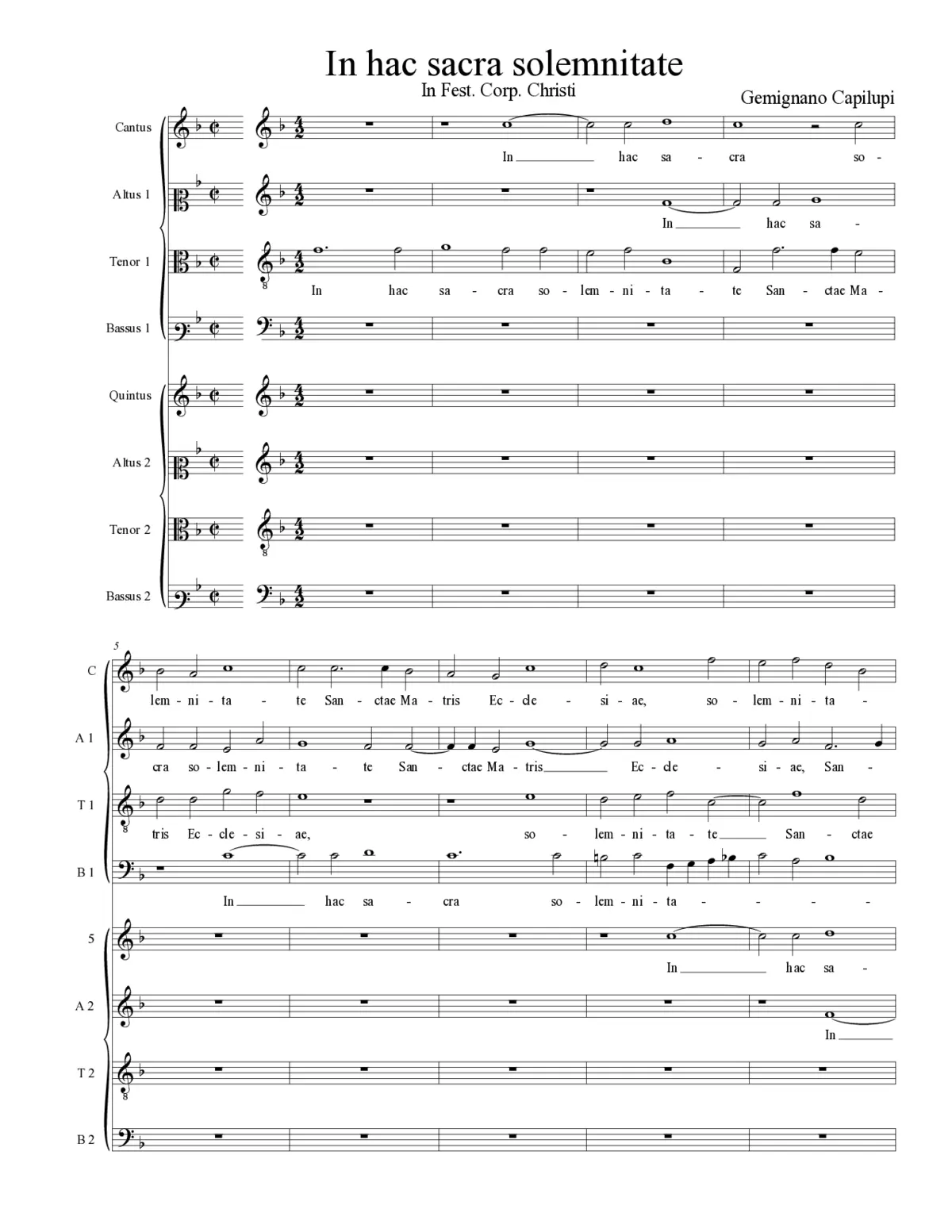 In hac sacra solemnitate - Page 1