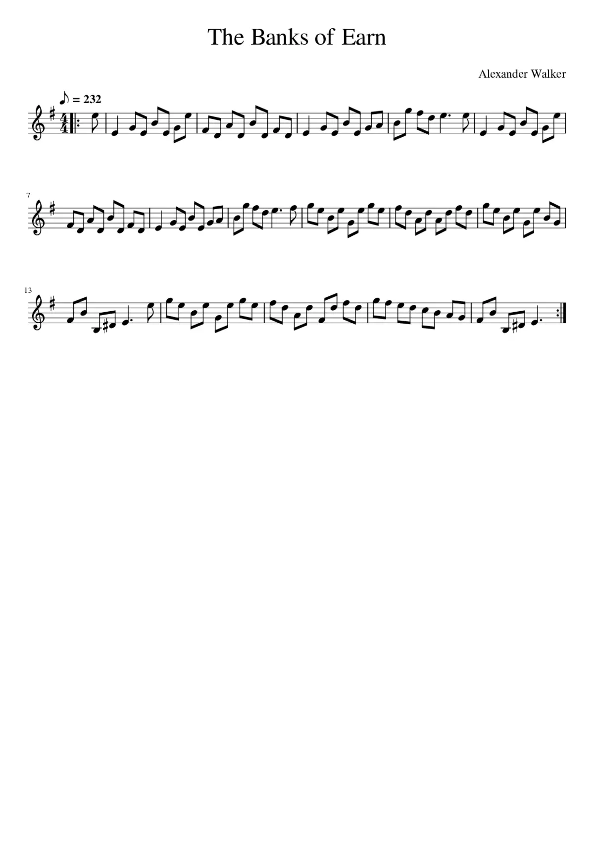 The Banks of Earn - Page 1