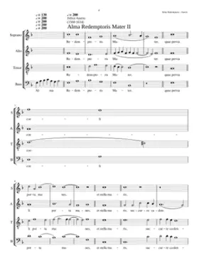 Alma Redemptoris Mater II a 4