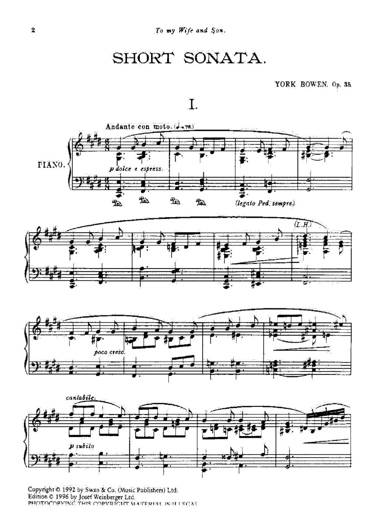 3 Piano Pieces, Op.35 - Page 1