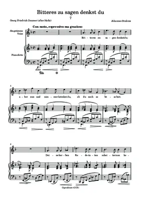 Bitteres zu sagen denkst du