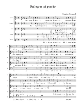 Rallegrar mi poss'io