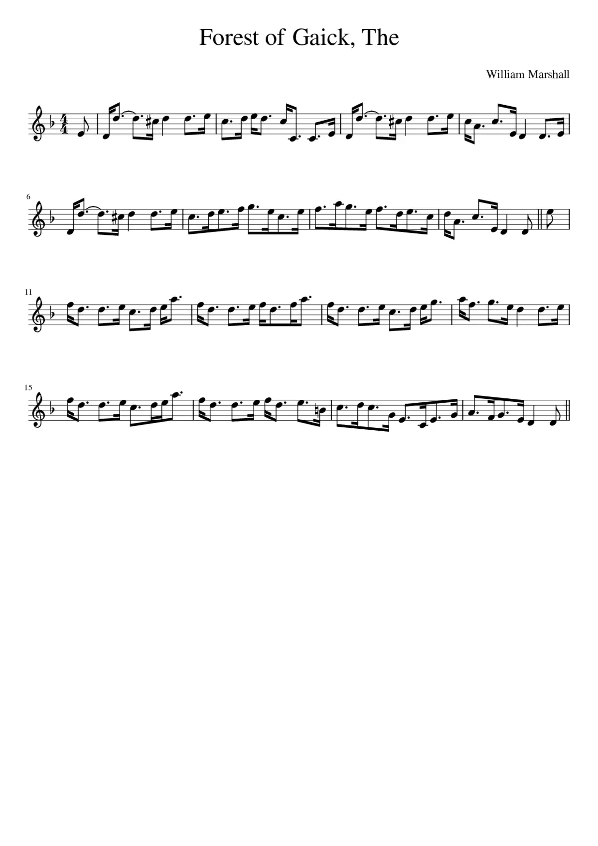 The Forest of Gaick - Page 1