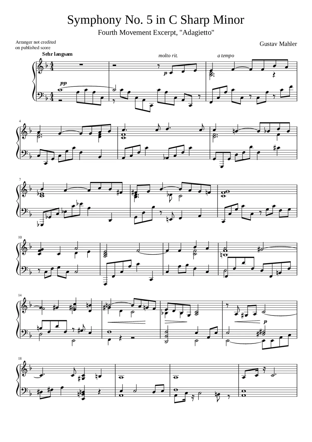 Symphony No.5 - Page 1