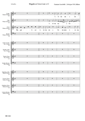 Magnificat octavi toni a 12