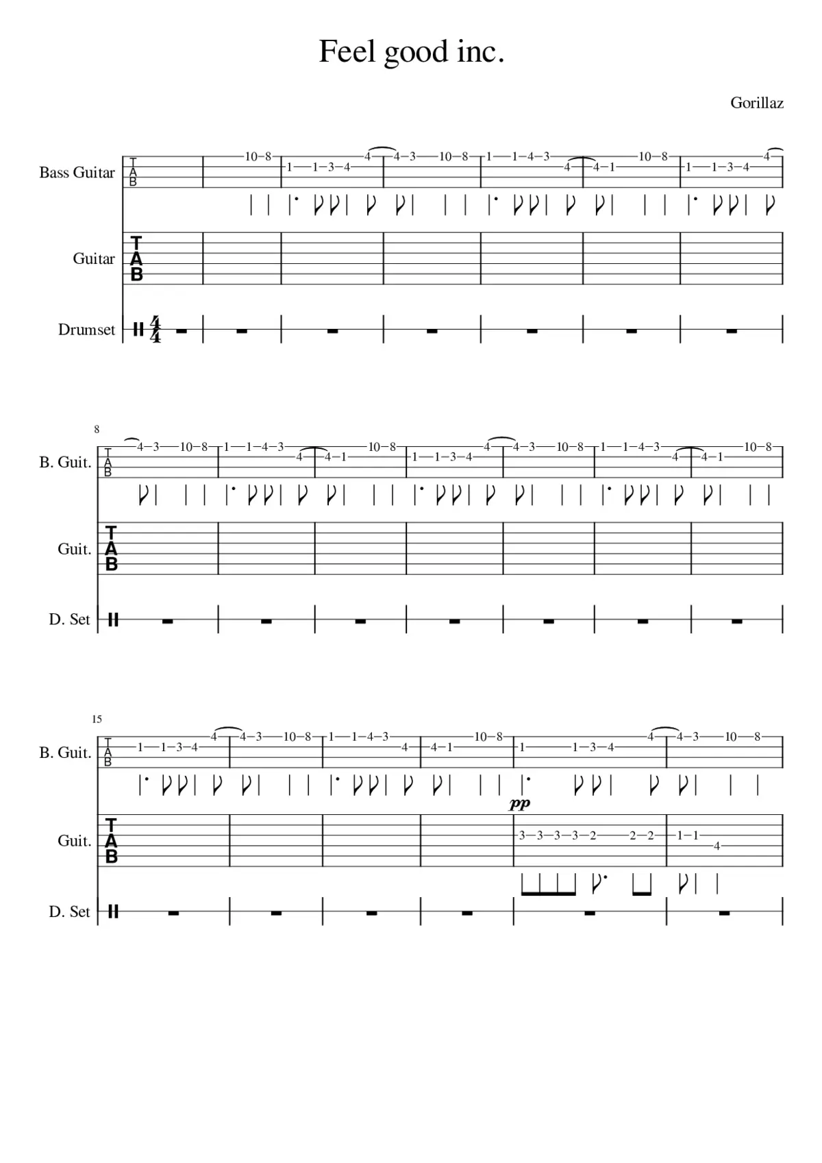 Feel Good Inc. - Page 1