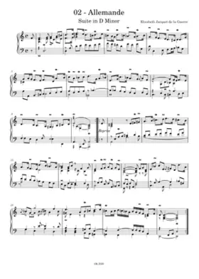 Allemande Suite in D Minor 2