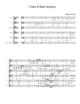 Come il ferir sia poco