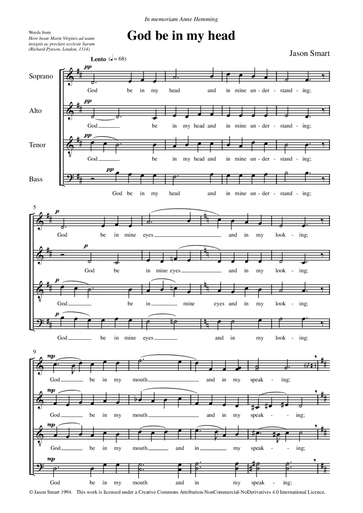 God be in my head - Page 1