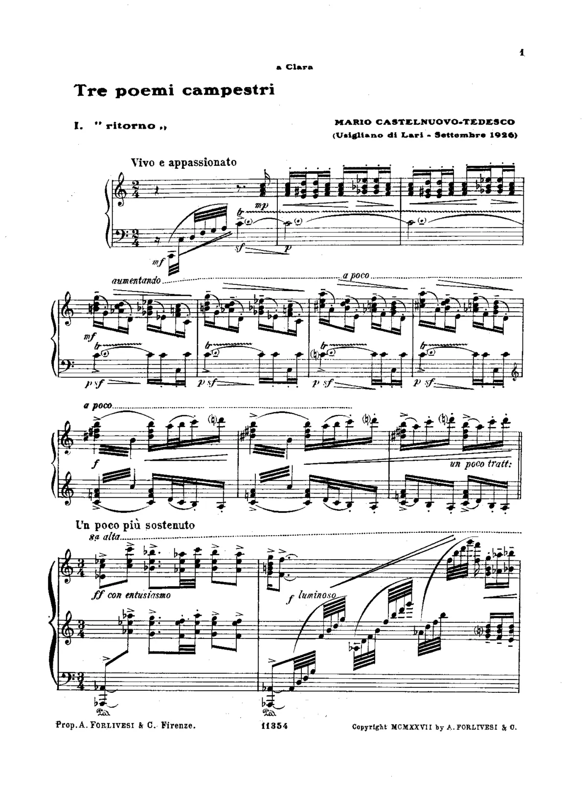 3 Poemi campestri - Page 1