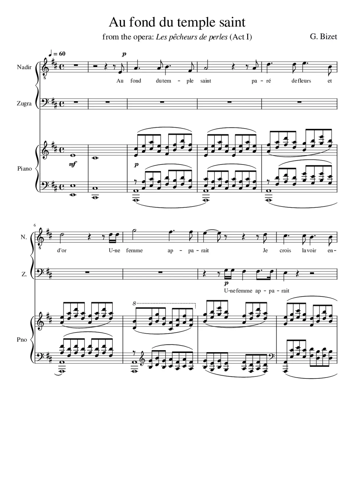 Les pêcheurs de perles - Page 1