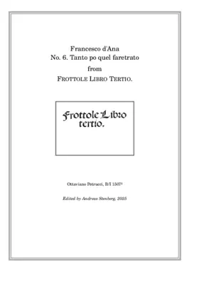 Tanto po quel fare trato