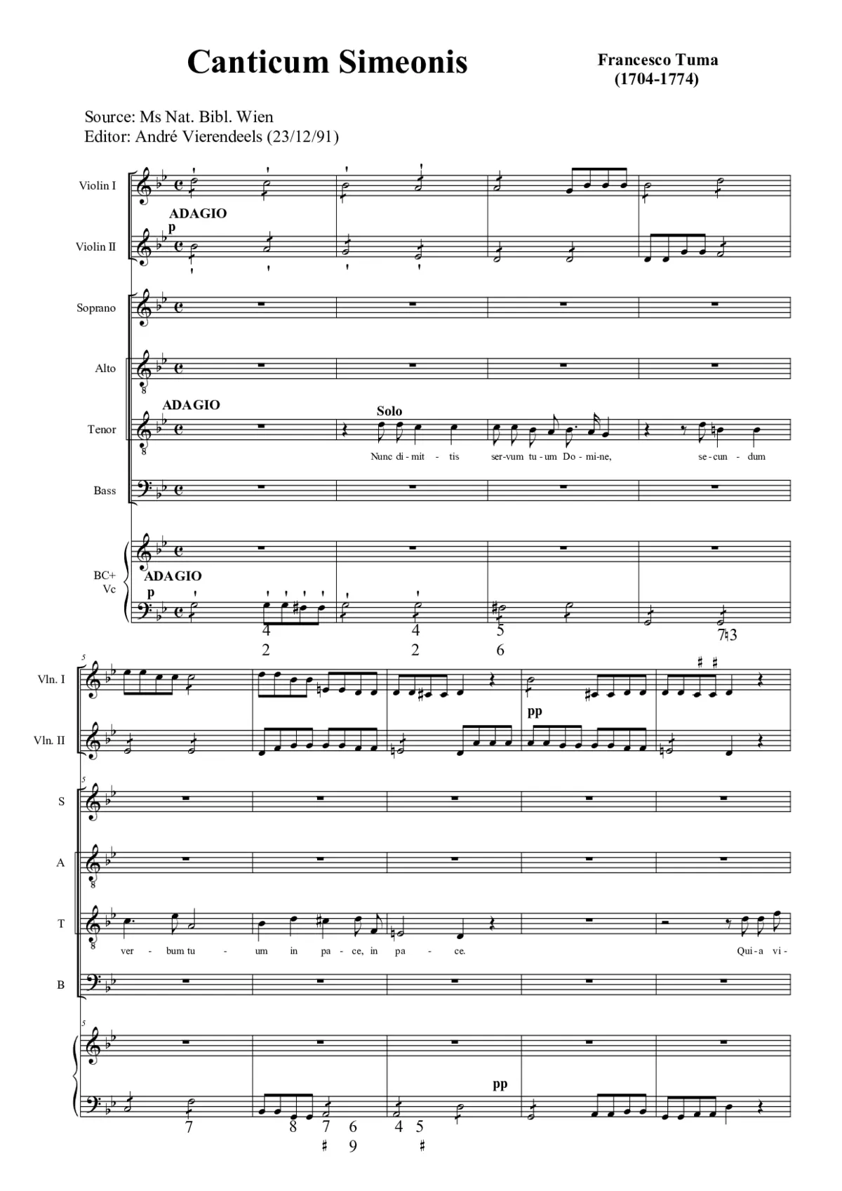 Canticum Simeonis - Page 1