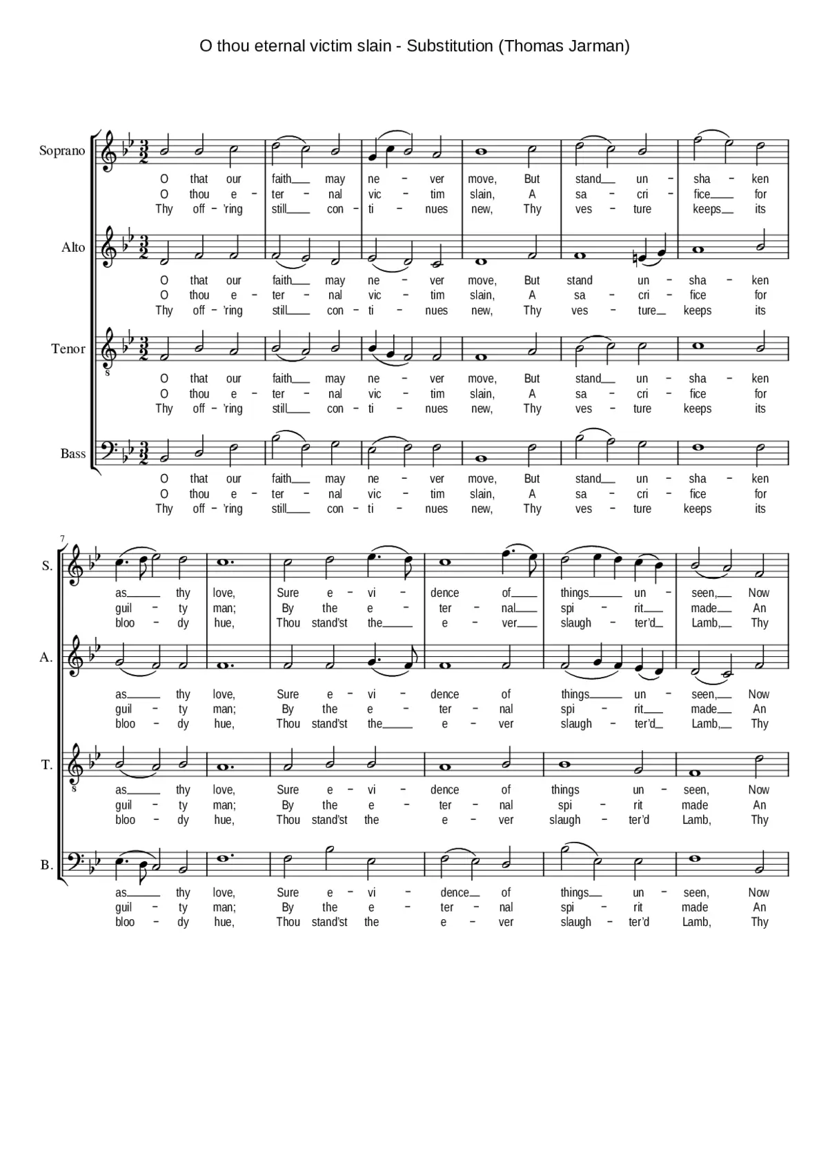 O thou eternal victim slain - Page 1
