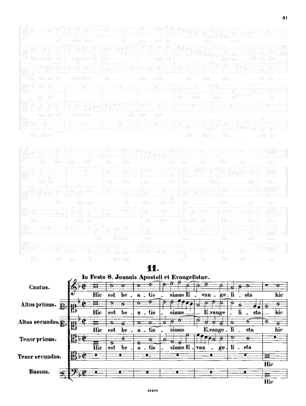 Hic est beatissimus Evangelista - Page 1
