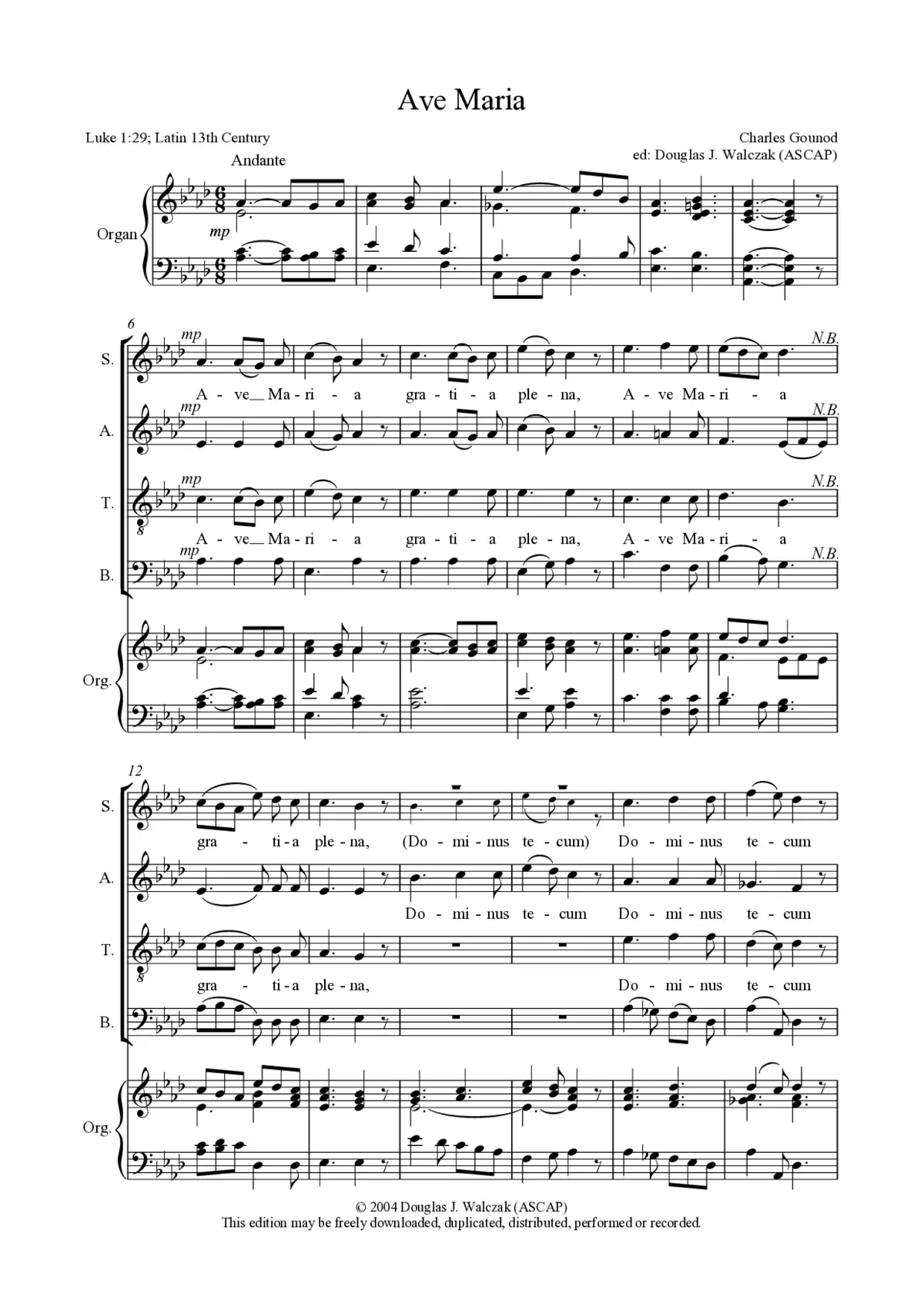 Ave Maria - Page 1