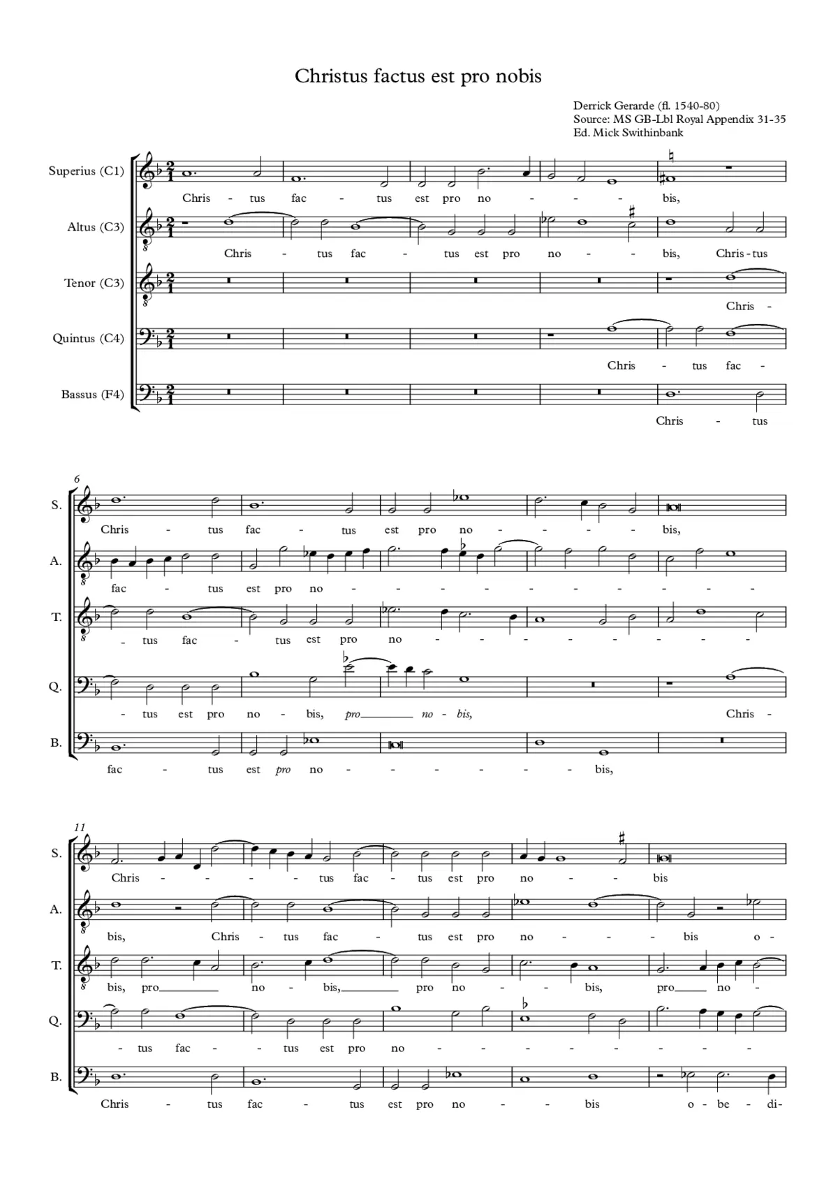 Christus factus est pro nobis - Page 1