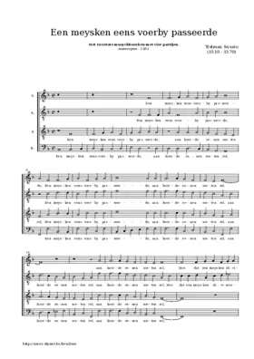 Een meysken eens voerby passeerde