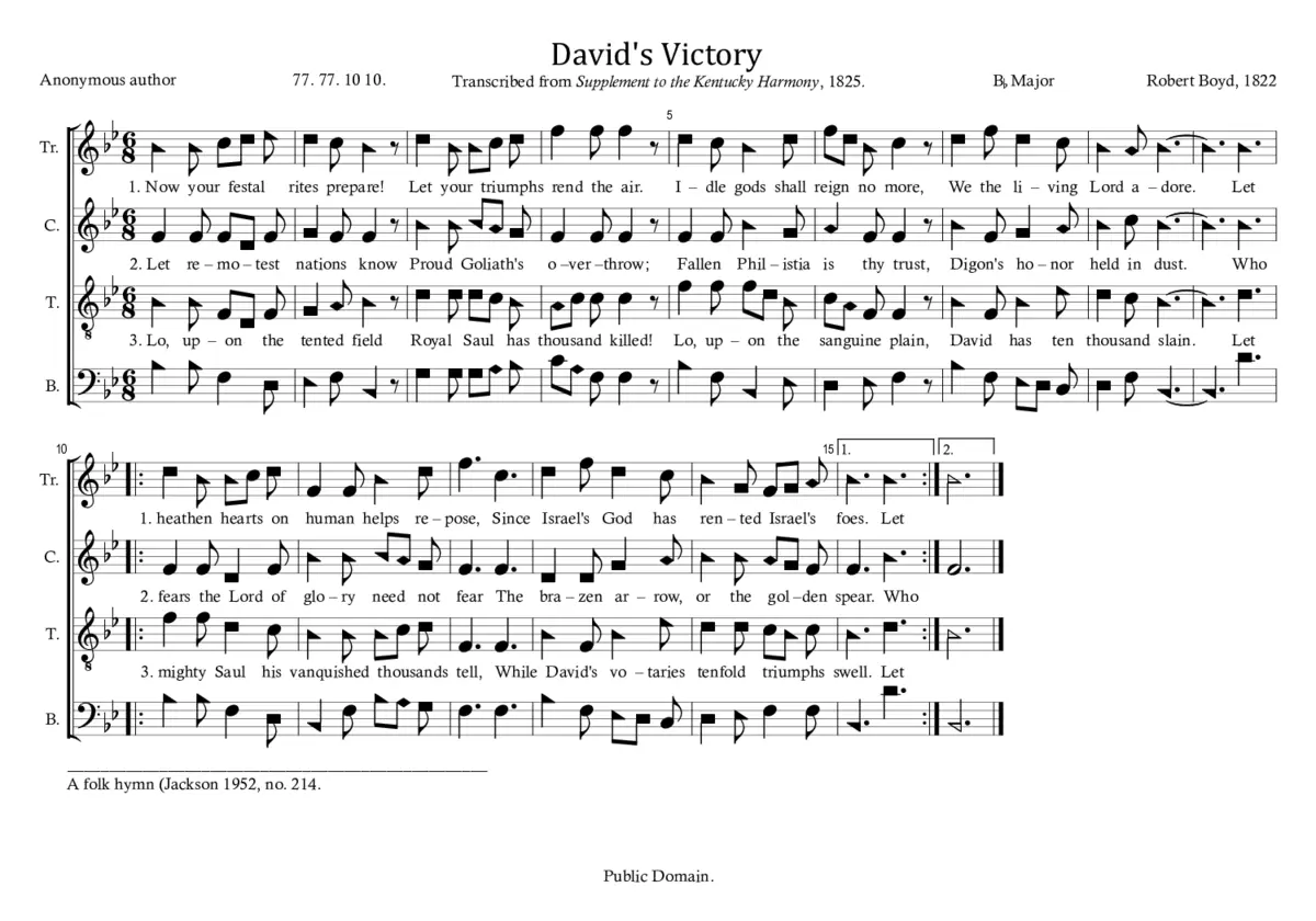David's Victory - Page 1