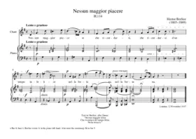 Nessun maggior piacere, H 114