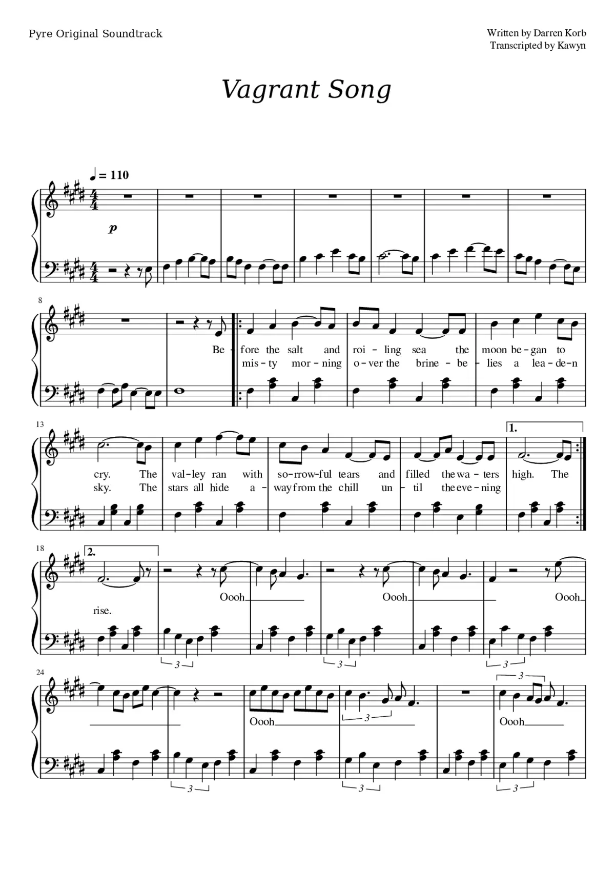 vagrant song - Page 1