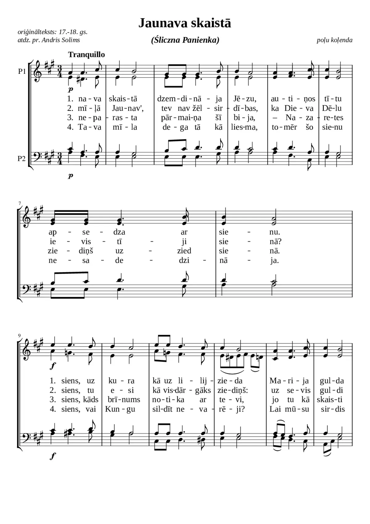 Jaunava skaistÄ - Page 1