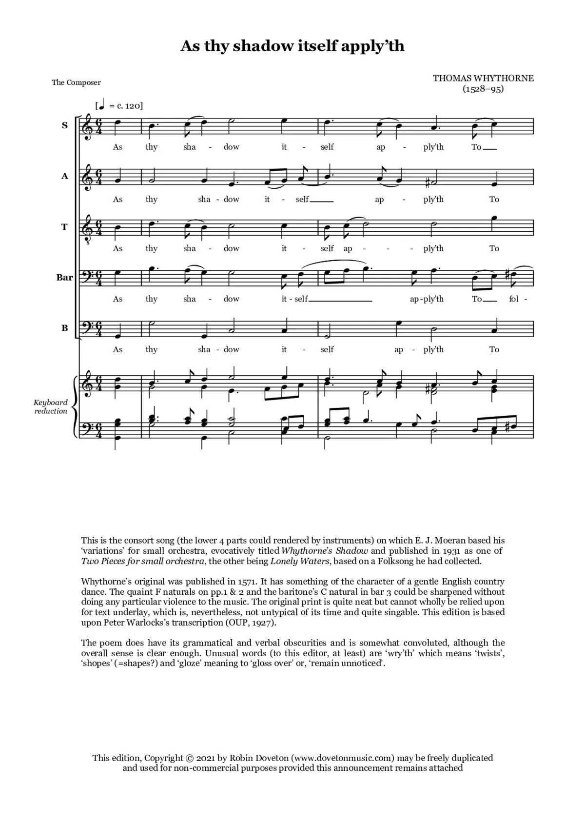 As thy shadow itself apply'th - Page 1