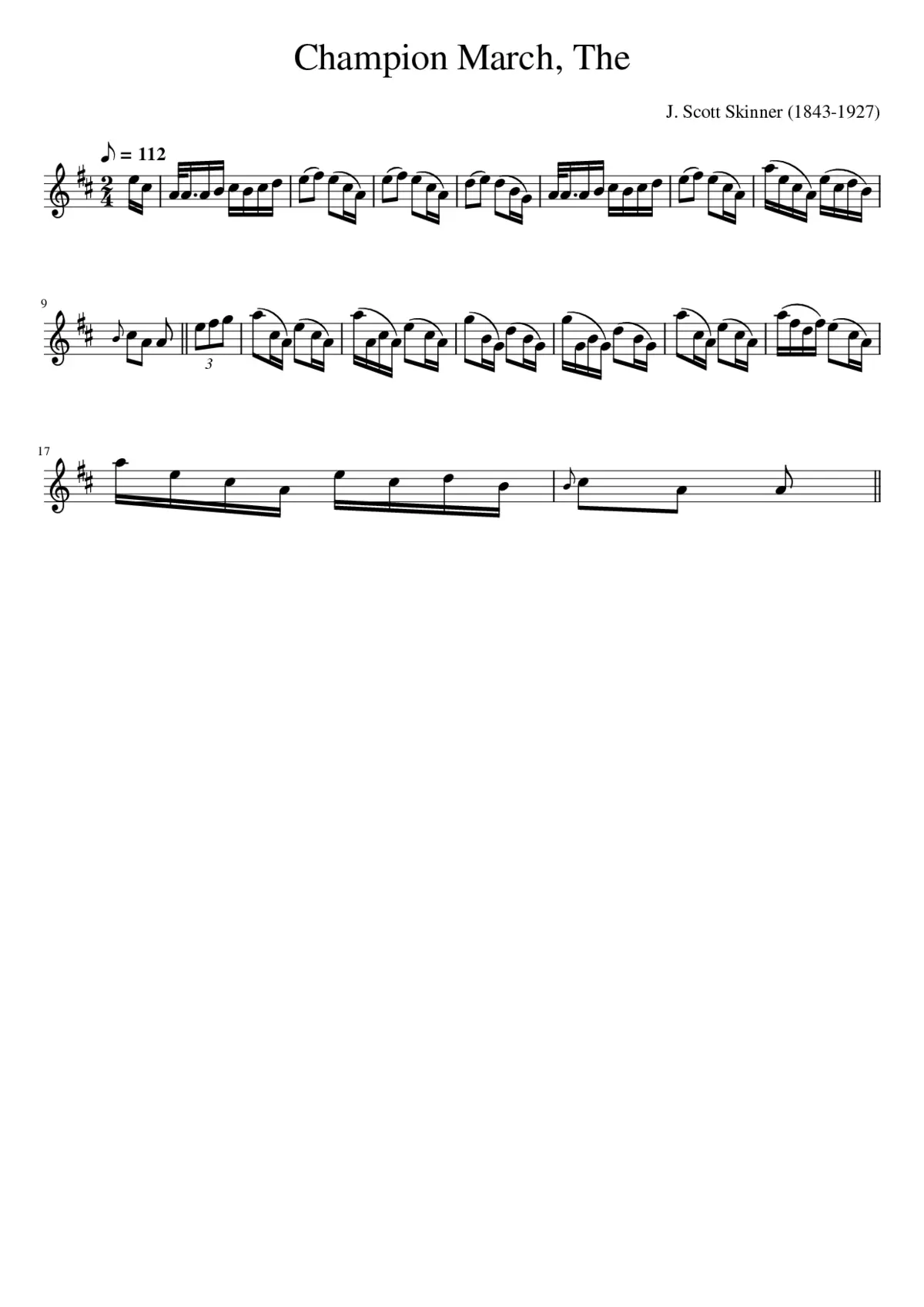 The Champion March - Page 1