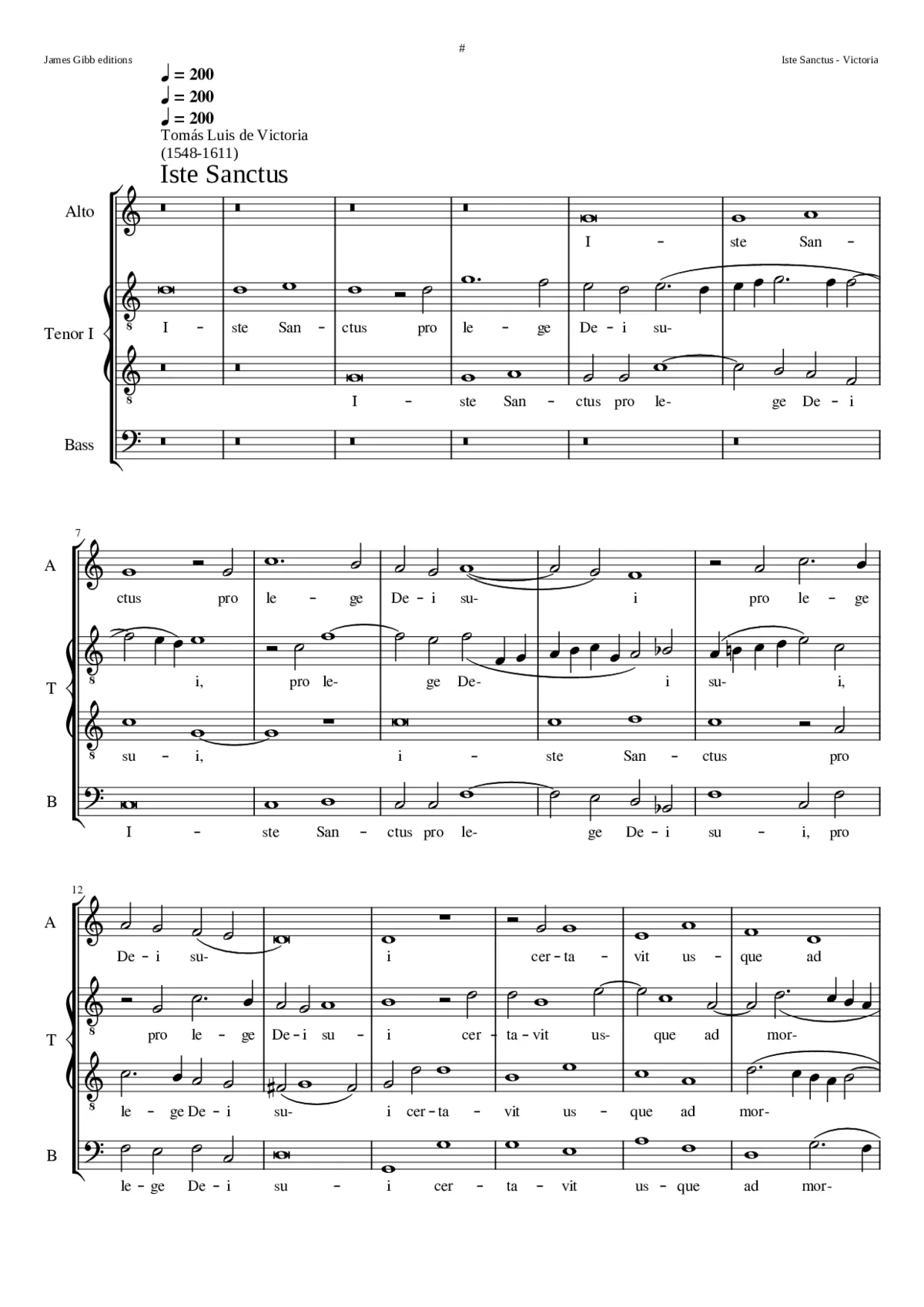 Iste sanctus - Page 1