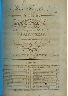 3 Airs with Variations, Book 1