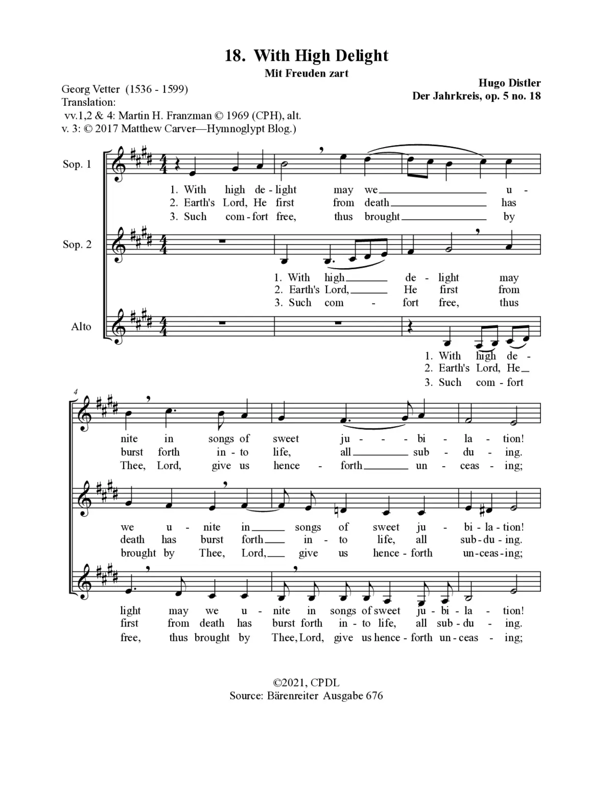 Mit Freuden zart - Page 1