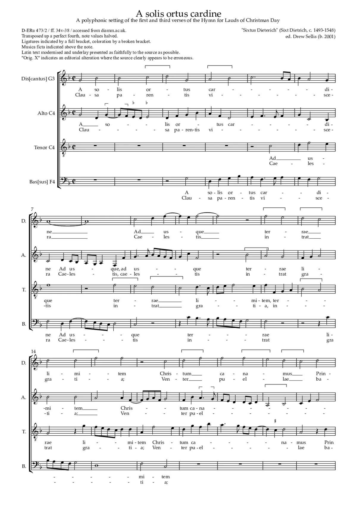 A solis ortus cardine - Page 1