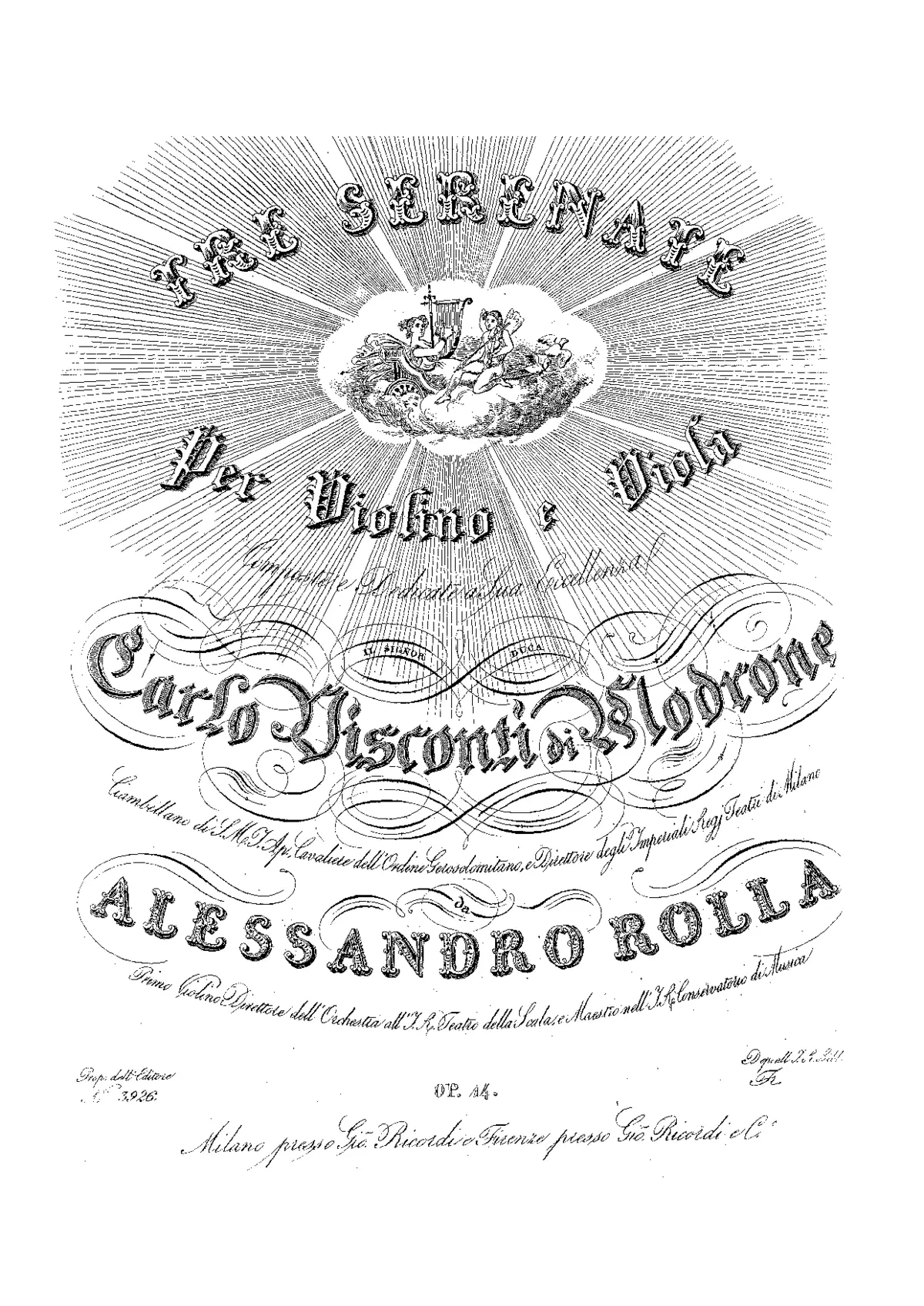 3 Serenades for Violin and Viola - Page 1