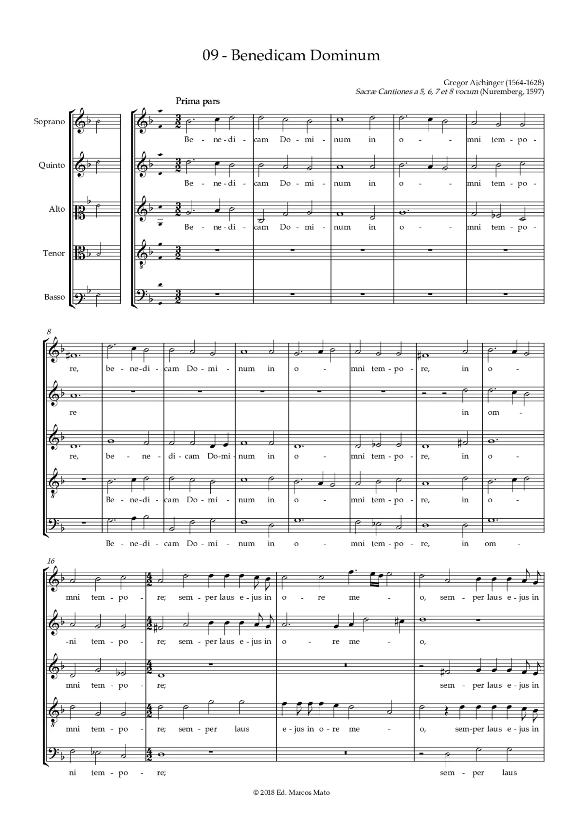 Benedicam Dominum - Page 1